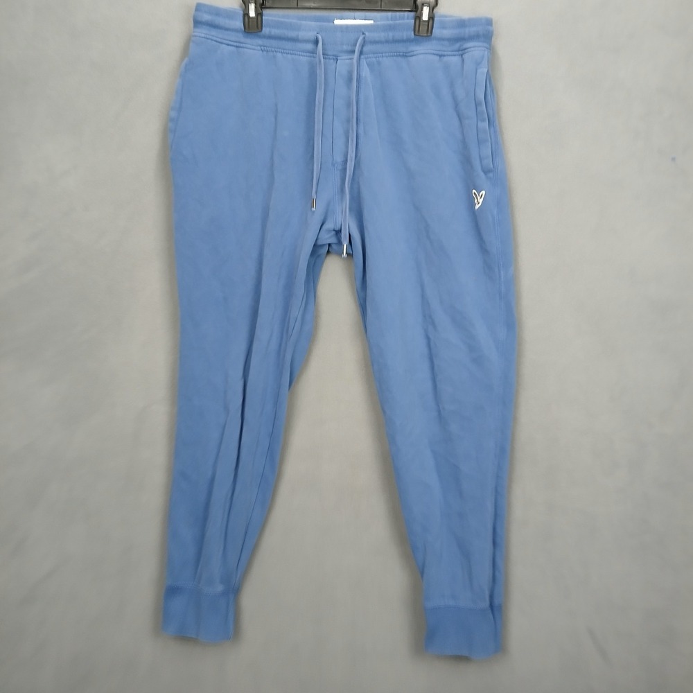 American Eagle Outfitters Sweatpants Mens Large Blue Performance Tapered Leg